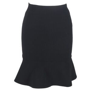 Ba&Sh Mini Flared Skirt in Black Wool
